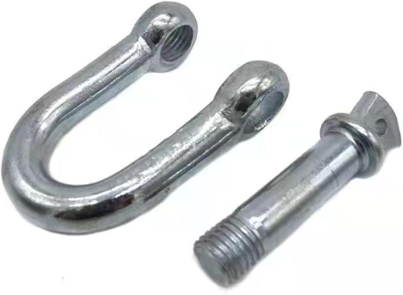 ALLZSMOOTHLY Bow Shackle 1/4 '', 5/16'',3/8'',high-Strength Carbon Steel Bow Shackle, Screw Pin Anchor Shackle,Suitable for Camping and Hiking - Image 5